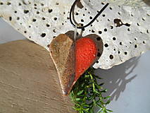 Náhrdelníky - redgold heart-srdiečko.keramika-prívesok - 16264132_
