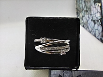 Prstene - Prsteň  luxusný/ Silver Ag 925 - 16265344_