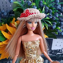 Hračky - Béžový klobúk pre Barbie - 16264048_