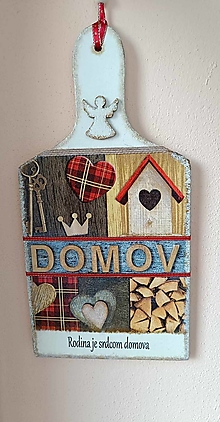 Dekorácie - Lopárik Rodina je srdcom domova - 16266722_