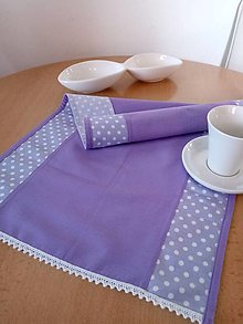 Úžitkový textil - Bavlnený obrus-fialový - 16266319_