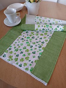 Úžitkový textil - Bavlnený obrus-zelený - 16266381_