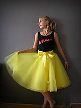 Sukne - Kolová tylová sukně ..limone - 16266923_