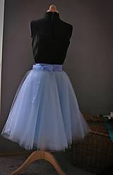 Sukne - Kolová tylová sukně ..baby blue - 16266999_