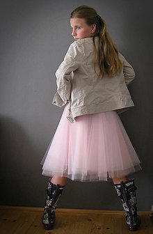 Sukne - Kolová tylová sukně ...Lady pink - 16266457_