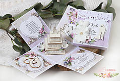 Papiernictvo - Svadobná darčeková krabička na peniaze VII - 16270579_