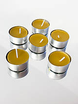 Náhrdelníky - Čajové sviečky z včelieho vosku - 16270434_