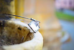 Náhrdelníky - Nerezový náhrdelník... " Crystal pyramid " - 16269846_