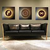 Obrazy - Mandala NEKONEČNÁ LÁSKA A ŠŤASTIE ❤️ (black-brown-gold) 80 x 80 - 16270091_
