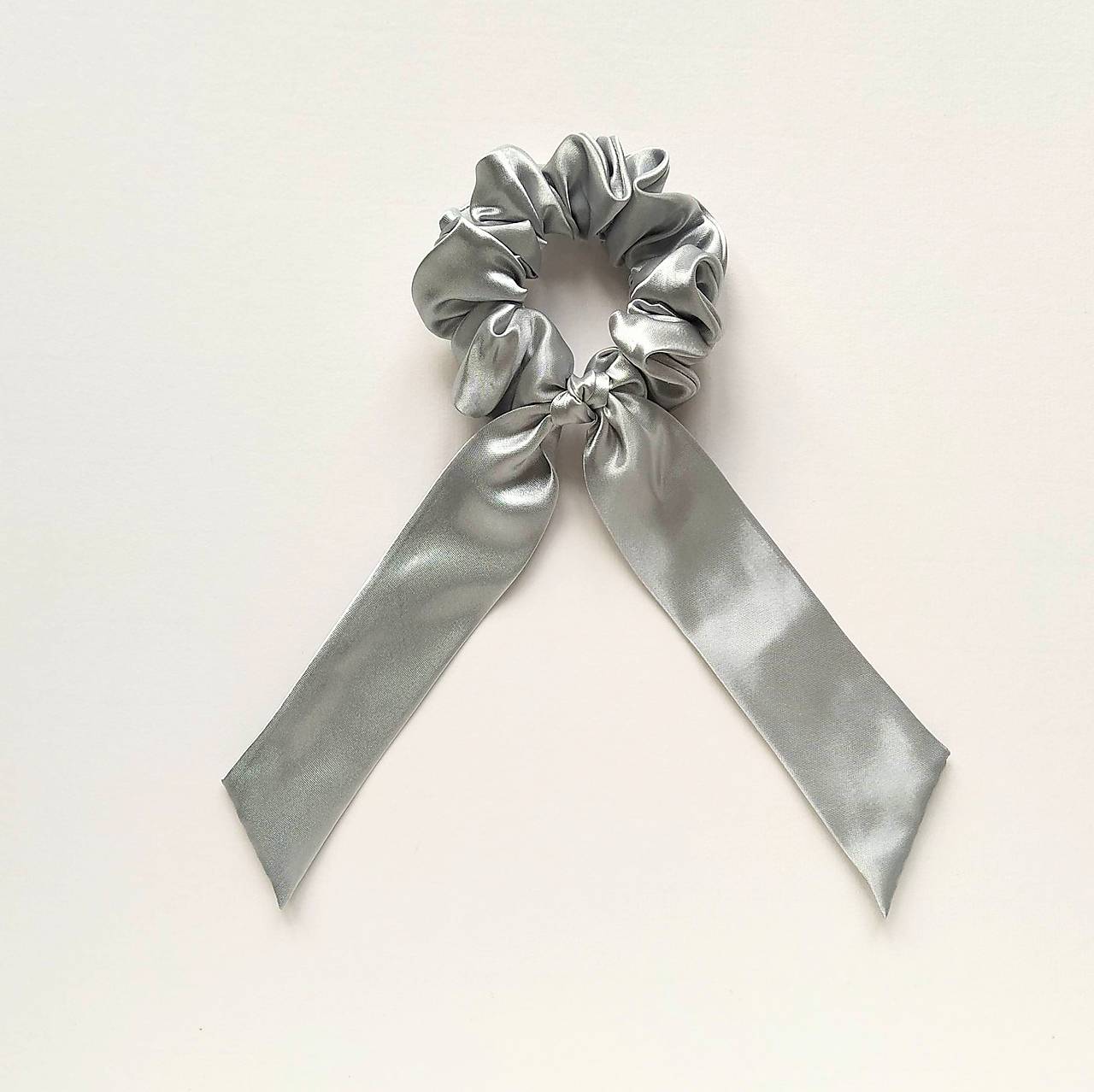 Maxi scrunchie (Strieborná)