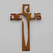 Dekorácie - Moderný krížik Jesus - 16268495_