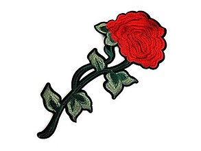 Galantéria - Nažehľovačka ruža 14x27 cm - 16268897_