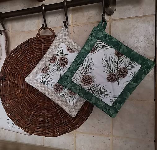 Úžitkový textil - Chňapky Natur - 16268619_