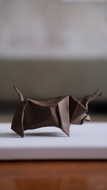 Papier - Origami Býk (Buffalo) - 16268760_