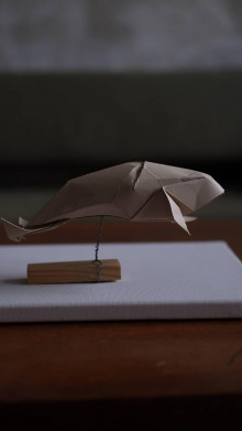 Papier - Origami veľryba ( Whale) - 16268936_
