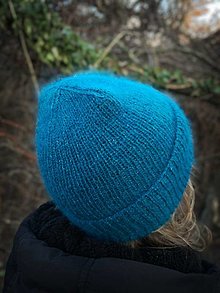 Čiapky, čelenky, klobúky - Zimná čiapka | Veternica | Mohair Edition | Blue Coral - 16270155_