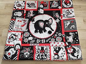 Detský textil - hracia deka so slonom - 16269684_