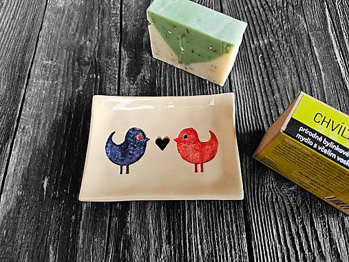 Nádoby - Mydlovnička Vtáčiky  (Mydlovnička vtáčiky) - 16272427_