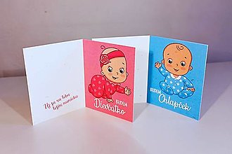 Tabuľky - Kartičky pre vašich milých (dievčatko alebo chlapček) - 16271798_