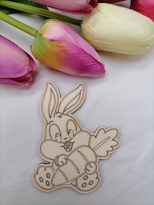 Polotovary - Drevený veľkonočný zajac - 16273921_