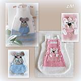 Detský textil - Baby spací vak ( cica a myška ). - 16272534_