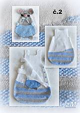 Detský textil - Baby spací vak ( cica a myška ). - 16272580_