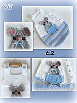 Detský textil - Baby spací vak ( cica a myška ). - 16272581_