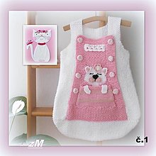 Detský textil - Baby spací vak ( cica a myška ). (Model č.1: 1 - 3 mesiace,) - 16272560_