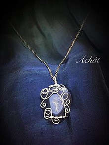 Náhrdelníky - náhrdelník s achátom - 16272760_