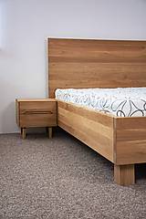 Nábytok - Masívna dubová posteľ - 16273979_