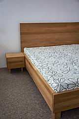 Nábytok - Masívna dubová posteľ - 16273982_