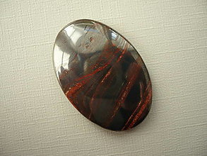 Minerály - Kabošon - tygří kůže 35 mm, č.2f - 16272832_