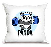 Úžitkový textil - Znova odhodlaná Panda „V posilke“ - 16272597_