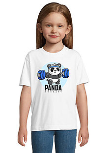 Topy, tričká, tielka - Znova odhodlaná Panda „V posilke“ - 16272587_