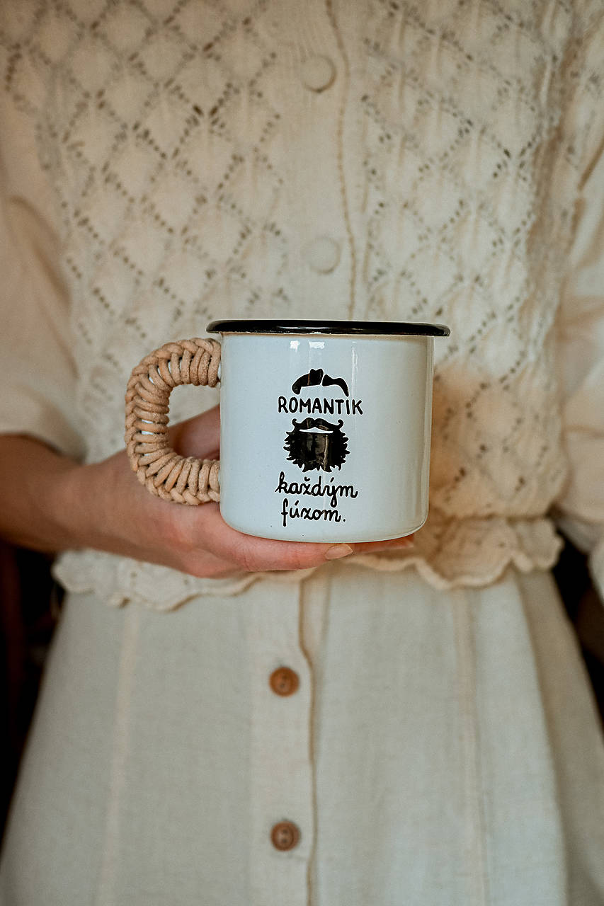 Smaltovaný hrnček - Romantik