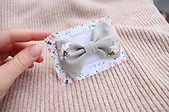 Ozdoby do vlasov - Vyšívané mašličky Šalvia ♡ (ruže) - 16274617_