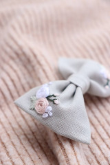 Ozdoby do vlasov - Vyšívané mašličky Šalvia ♡ (ruže) - 16274622_