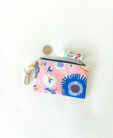 Peňaženky - Mini peňaženka, summer blue - 16276910_