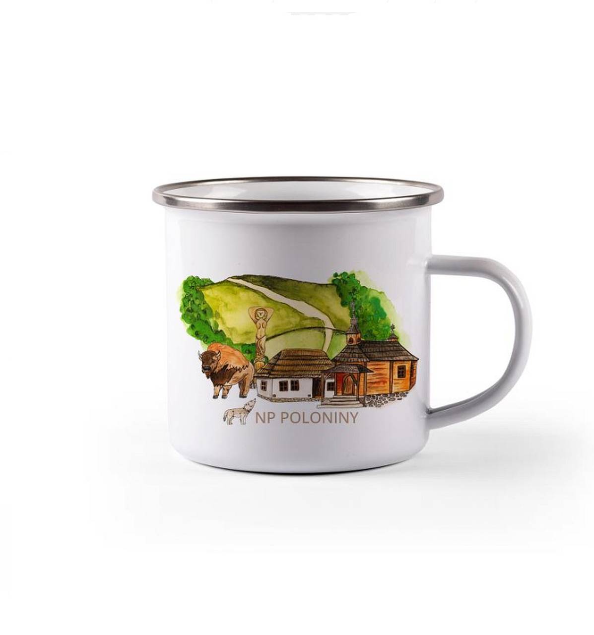 Plechový hrnček NP Poloniny