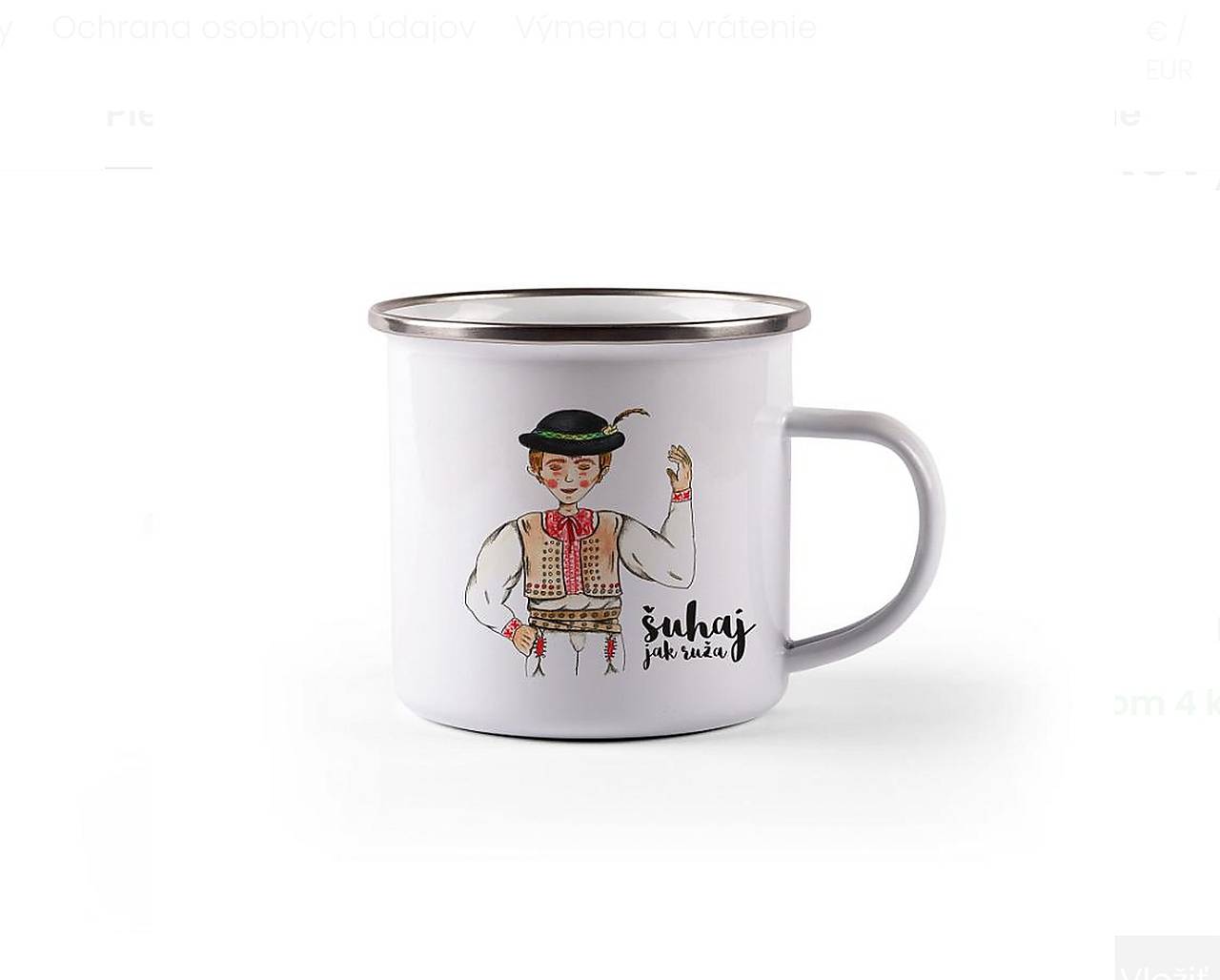 Plechové hrnčeky Lesovik (Šuhaj (folkový pre muža))