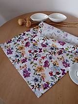 Úžitkový textil - Letný obrus-fialové orchidey - 16274474_