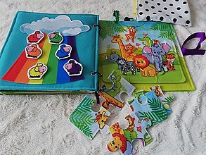 Hračky - puzzle quiet book - 16275920_