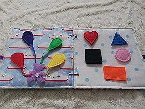 Hračky - farebné balóniky quiet book - 16275962_