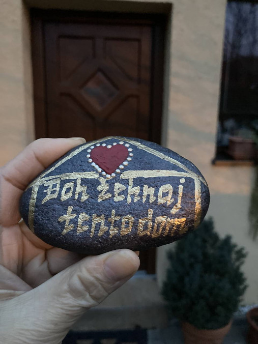  - Kameň s nápisom  - 16278479_