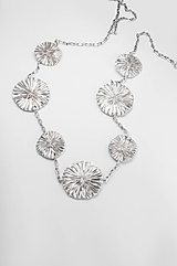 Náhrdelníky - Strieborný náhrdelník lamellae - 16278923_