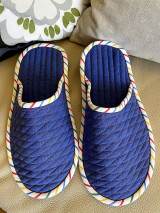 Ponožky, pančuchy, obuv - Modro-biele, pruhované. - 16279193_