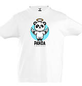 Topy, tričká, tielka - Panda dobrých správ „Anjel“ - 16279616_