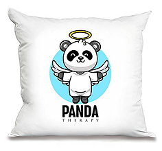 Úžitkový textil - Panda dobrých správ „Anjel“ - 16279609_