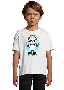 Topy, tričká, tielka - Panda dobrých správ „Anjel“ - 16279617_