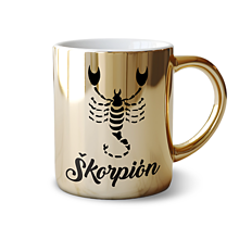 Nádoby - "Škorpión" znamenie zverokruhu - Zlatý hrnček - 16277530_